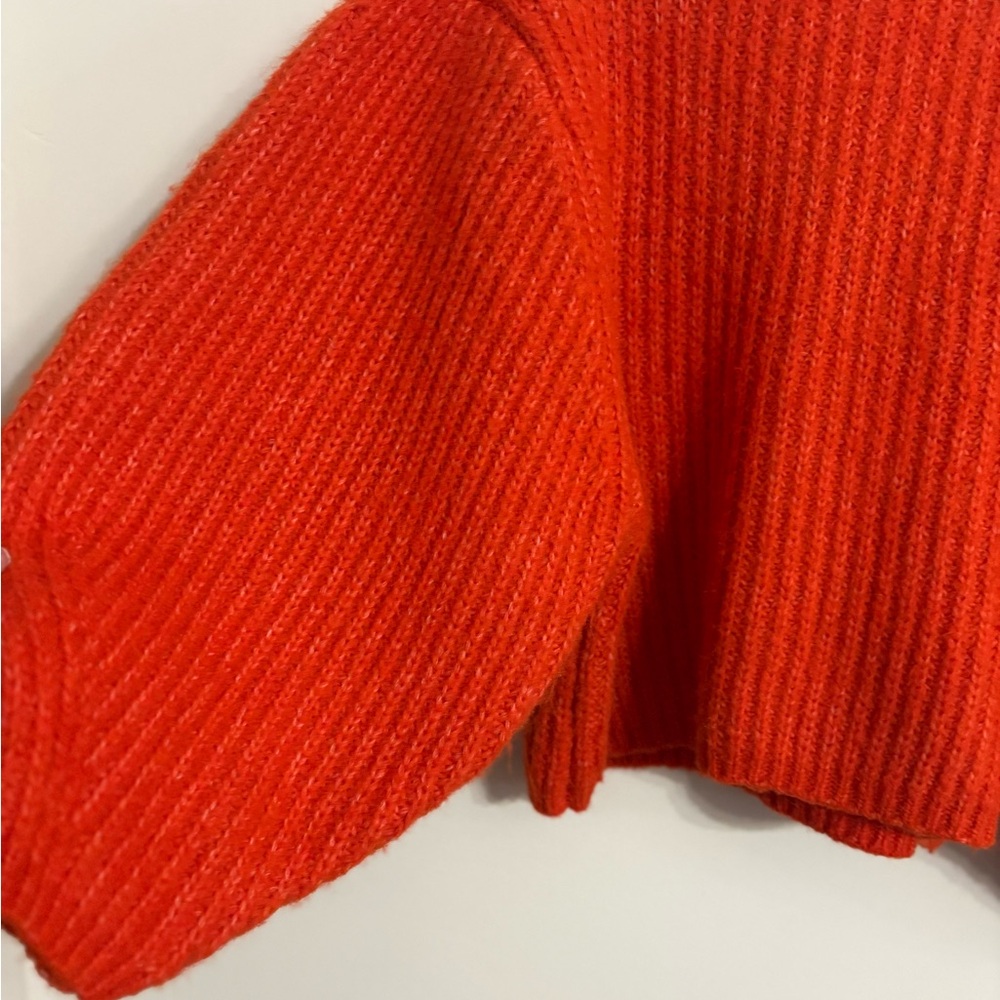 Topshop knit volume sleeve fluffy sweater Size SMALL NWOT - Picture 3 of 8